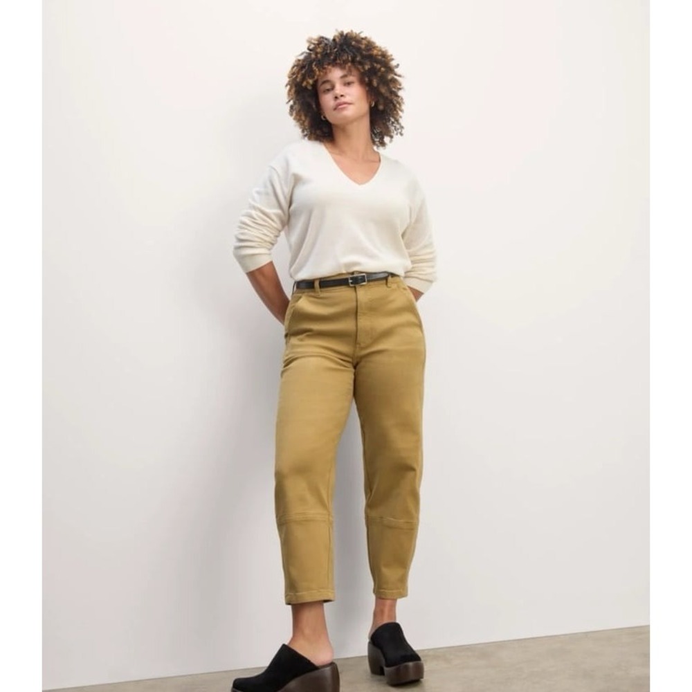 Everlane The Utility Barrel Pant Chino Organic Cotton Size 10 Streetwear Cottage